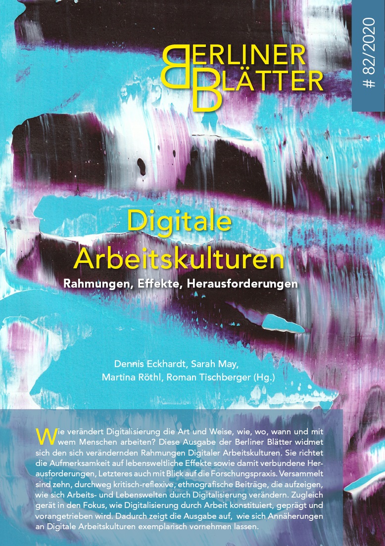 Neuerscheinung: Digitale Arbeitskulturen